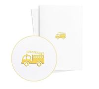 Vale de regalo con camión de bomberos en relieve, tarjeta de cumpleaños, tarjeta para bombero, tarjetas de invitación, E23