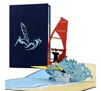 Vale o tarjeta de cumpleaños para surfistas o atletas acuáticos, cupón de viaje, vacaciones en la playa, para cumpleaños o boda, H29