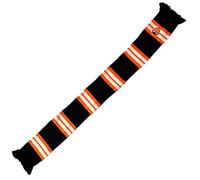 Valencia CF Bufanda Tricolor Bordado Bufanda, Unisex adulto, Multicolor (Naranja/Blanca/Negra Naranja/Blanca/Negra), One Size (Tamaño del fabricante:Talla Unica)