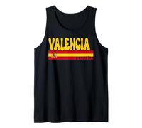 Valencia Ciudad España Vintage Estética Vacaciones de Verano Camiseta sin Mangas