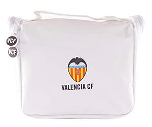 Valencia Club de Fútbol - Neceser de Viaje - Varias Alturas para Guardar Artículos de Aseo - Cierre de Cremallera con Tiradores Personalizados - Percha para Colgar - Producto Oficial del Equipo