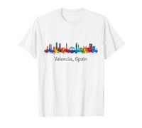 Valencia España Acuarela Horizonte Souvenirs Regalo España Camiseta