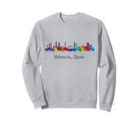 Valencia España Acuarela Horizonte Souvenirs Regalo España Sudadera