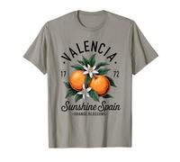 Valencia España Diseño Vintage De Azahar Camiseta