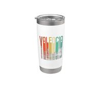 Valencia España España Retro Vintage Viaje Souvenir Madrid Vaso térmico de acero inoxidable de doble pared