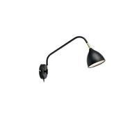 VALENCIA LÁMPARA DE PARED NEGRO/ORO LÁMPARA DE PARED NT 106081