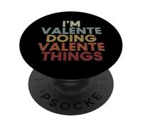 Valente Name Valente Personalized Name First Given PopSockets PopGrip Adhesivo