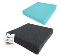 VALENTIA MEDICAL Cojín Antiescaras Espuma Alta Densidad para Silla de Ruedas y Oficina con Funda Lavable Transpirable Base Antideslizante Mejora Postura y Reduce Presión Lumbar y Coxis