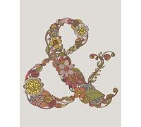 Valentina Ramos Lienzo Ampersand, Multicolor, 40 x 50 cm