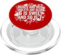 Valentine 6-7 Fun 67 Número 6-7 6 7 San Valentín Seis Siete PopSockets PopGrip para MagSafe