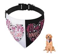 Valentine All Of Me Loves All Of You Bandana para perro con correa ajustable, anillo en D, pañuelo para perro, baberos triangulares, bufanda para gatos, accesorios para mascotas, para perros