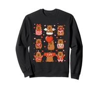 Valentine Capybara Love Kawaii Cute Chill Vibes Sudadera
