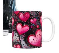 Valentine Coffee Mug Gift Set, Romantic Ceramic Love Cup For Tea, Milk, Holiday Drinkware For Boyfriend, Girlfriend, Couples, Desk Decor, And Surprises