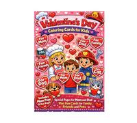 Valentine Coupon Coloring Book for Kids: Cut Out Love Coupons Cards for Family Friends Pets and Heroes with Heart Pages to Write Your Own Messages