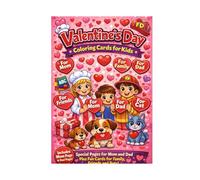 Valentine Coupon Coloring Book for Kids: Cut Out Love Coupons Cards for Family Friends Pets and Heroes with Heart Pages to Write Your Own Messages