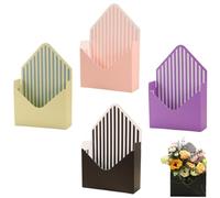Valentine Envelope Boxes,Valentines Day Red Envelope Gift Box,Romantic Foldable Flower Wrapping Paper Box,Double-Sided Laminated Thickened Envelope Flower Bouquet Gift Boxes (4B)