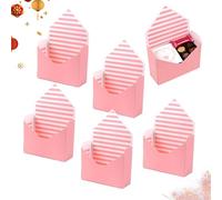 Valentine Gift Box - Foldable Card Storage Envelope, Decorative Paper Treat Container with Sturdy Locking Flaps, Festive Party Favor Packaging, Ideal for Workplace Desk Holiday Treats