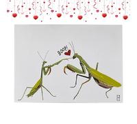 Valentine Greeting Card - Animal Theme Paper Card, Romantic Message Keepsake Gear | Valentine’s Day Greeting Cards For Him Her Husband Fiancé Wife Wedding Proposal Reconciliation Apology Love