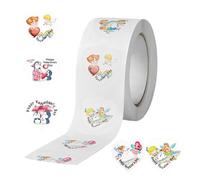 Valentine Heart Stickers - 500pieces, Heart Shape Labels,Charming Design | Party Decoration For Birthday Wedding Party Celebration Home Classroom Workplace Valentine's Day