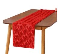 Valentine Heart Table Runner, Red Love Heart Desk Centerpiece, Romantic Dining Cloth with Elegant Build, Festive Holiday Scarf with Modern Style, Decor for Banquet and Party