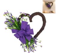 Valentine Heart Wreath,Romantic Atmosphere Heart Ornament,Outdoor Artificial Valentine's Day Wreath,Wedding Anniversary Wall Window Door Hanging Decoration,Festive Party Home Décor