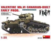 Valentine Mk6 Canadian - Built Early Production Tanque 1 :3 5 Plástico Modelo
