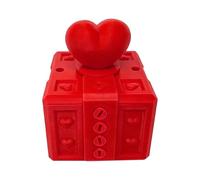 Valentine Money Box - with Screws Funny Novelty Heart Design, Valentine’s Day Savings Box for Kids, Family, Friends, Youth, Teens, Birthdays, Home, Car, 2.36 X 2.36 X 2.83Inch