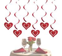 Valentine Ornaments - Pet, 28.74 Inches, Hanging Heart Decor Romantic Design | Ceiling and Wall Art, Valentines Heart Ornaments For Wedding, Door, Bedroom, Window, Party, Porch, Kitchen, Mantle