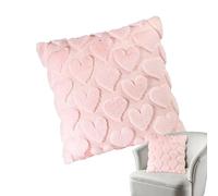 Valentine Pillow - Fabric, Throw Pillow Cover Soft Romantic | Love Pattern Decoration, Home Decor, Love Cushion For Sofa, Bedroom, Living Room, Housewarming, Couples, Farmhouse, Festival, Car Seat