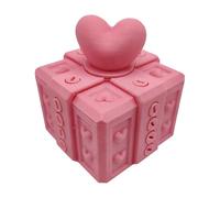 Valentine Puzzle Box - 3D Printing Material, 6x6x7.2cm Screw Puzzle Box Heart Design | Funny Novelty Home Decor, Heart Shaped Puzzles For Kids, Family, Friends, Teens, Birthdays, Christmas, Home, Car