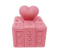 Valentine Puzzle Box - Material de impresión 3D, 6 x 6 x 7,2 cm Screw Puzzle Box Heart Design | Funny Novelty Home Decor, Heart Shaped Puzzles for Kids, Family, Friends, Adolescentes, Birthdays