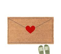 Valentine Rug - Envelope Pattern Romantic Doormat, Valentines Door Mat Outdoor with Durable Weather-Resistant Material, Stylish and Functional Entryway Decor, Cute Holiday Accent for Home and Office