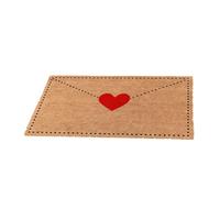 Valentine Rug - Envelope Pattern Romantic Doormat, Valentines Door Mat Outdoor with Durable Weather-Resistant Material, Stylish and Functional Entryway Decor, Cute Holiday Accent for Home and Office