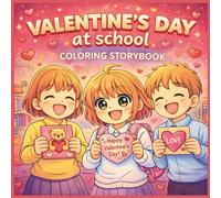 Valentine’s Day at School Coloring Storybook for Kids: Friendship, Sharing & Kindness Storytelling Activities for Ages 3-8