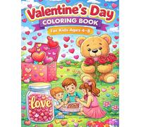 Valentine’s Day Coloring Book for Kids Ages 4-8 Cute Hearts, Animals & Love-Themed Fun for Boys and Girls.: Fun & Easy Valentine Coloring Pages with ... and Sweet Love Scenes for Toddlers & Kids