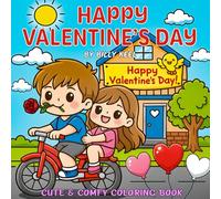 Valentine’s Day Cute & Comfy Coloring Book: 50 Fun, Relaxing, and Adorable Valentine’s Day Coloring Pages for Stress Relief and Creativity