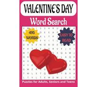 "Valentine’s Day" inspired word search: Book is 6 X 9 inches,110 pages with 55 Puzzles and 495 words with easy to read print.