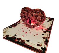Valentine’s Day Pop-Up Card, 3D Love Heart Greeting Card, Valentine’s Day Card, Romantic Pop-Up Card, Paper Valentine’s Day Card, Heart Pop-Up Greeting Wedding Greeting Card,