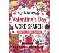 Valentine’s Day Word Search for Kids: Fun and Easy Puzzle Book for Children Ages 6-10 • Large Print • Cute Valentine Vocabulary and Brain-Boosting Activities