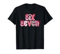 Valentine Six Seven Meme Coquette Bow Pareja Coincidencia Camiseta