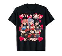 Valentine Vibes k-Pop Beats Los niños aman el corazón Chicas K Pop Camiseta