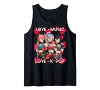 Valentine Vibes k-Pop Los niños me Hacen el corazón K-Pop Camiseta sin Mangas