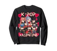 Valentine Vibes k-Pop Los niños me Hacen el corazón K-Pop Sudadera