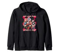 Valentine Vibes k-Pop Los niños me Hacen el corazón K-Pop Sudadera con Capucha