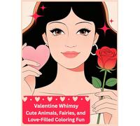Valentine Whimsy: Cute Animals, Fairies, and Love-Filled Coloring Fun