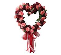 Valentine Wreath, Artificial Heart Wreath, Heart Shaped Wreath, Wedding Heart Wreath, Valentine's Day Wreath, Heart Shaped Decor, Valentine's Door Wreath, Wreath Decor