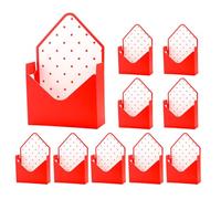 Valentines Bouquet Envelope Box, 10 Piece Foldable Elegant Floral Paper Box, Envelope Packaging for Birthday Graduation Wedding Party, Mother Girlfriend Women, Use for Diy Special Occasions