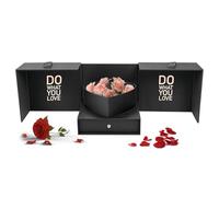 Valentine's Box Flower Box with Drawer Festival Gift Box Satin Ribbon Gift Box Valentine's Day Box with Ribbon Mother's Day Flower Box Elegant Drawer Gift Box Satin Ribbon Paper Box Valentine's Day Pa