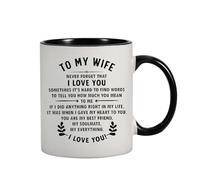 Valentines Coffee Mug - Ceramic Couple Mug, Hot Beverage Cup with Handle, Coffee Tea Latte Cappuccino | Romantic Drinkware Gift, Home Office Kitchen Accessory, Holiday Celebration Present,