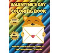 Valentine's Coloring Book: Simple, Large &Fun Puns for Kids.: Easy and Bold Designs for Toddlers and Kids Ages 2-4.